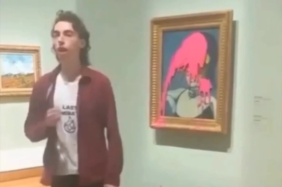    В Канаде активист облил краской картину Пикассо