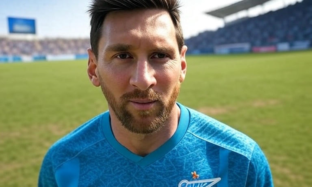 Месси в "Зените" в представлении ИИ.