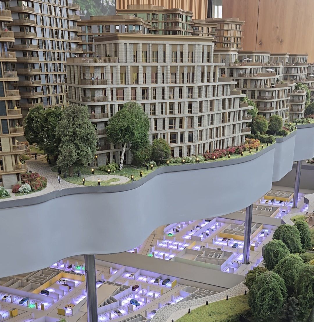 Макет Сберсити в масштабе