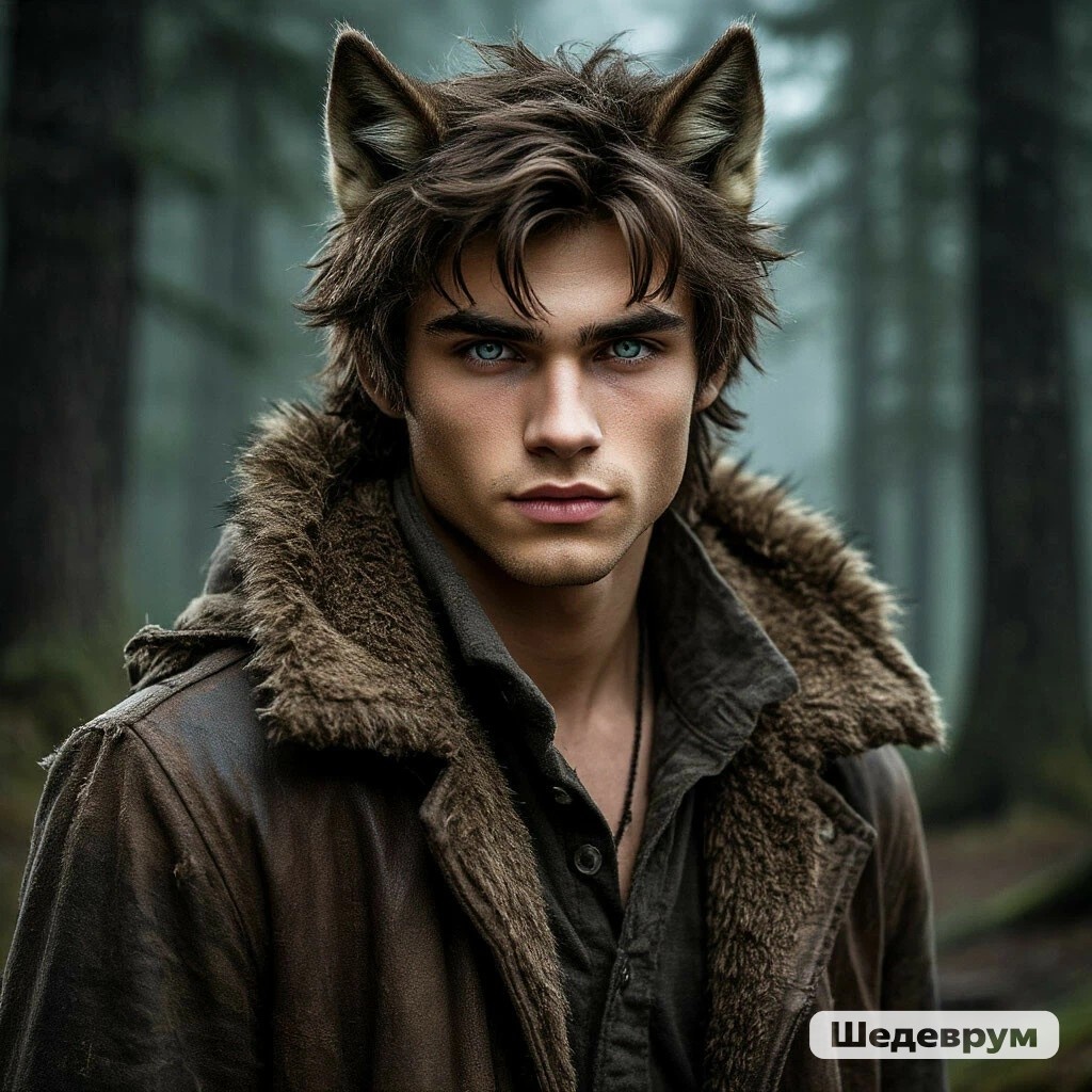 Создано с помощью Шедеврум. ВОЛК - ОБОРОТЕНЬ. ВЕЛЕС.