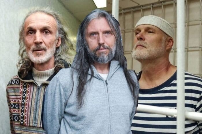 Слева направо: Редькин, Тороп (Виссарион), Ведерников.