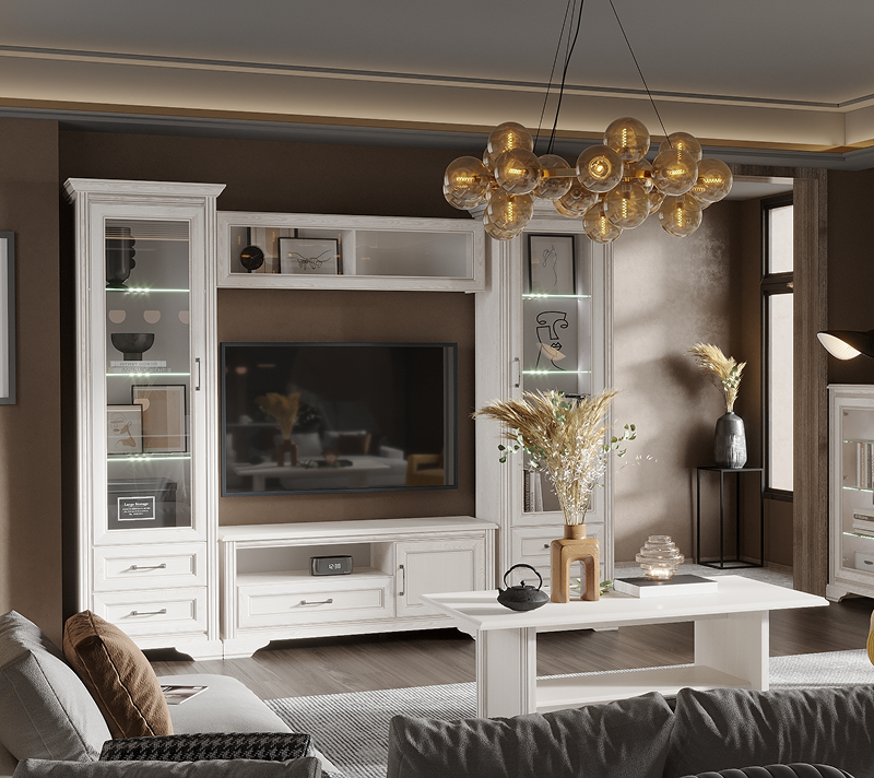 Витрина навесная Stylius лиственница сибирская SFW1W