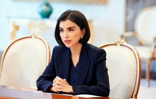 Саида Мирзиёева. Фото из Telegram-канала Саиды Мирзиёевой