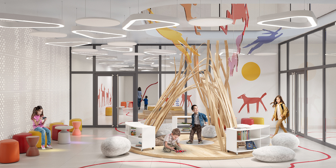 Кейс студии ПАРТ-А — детский сад на 150 мест в Красногорске