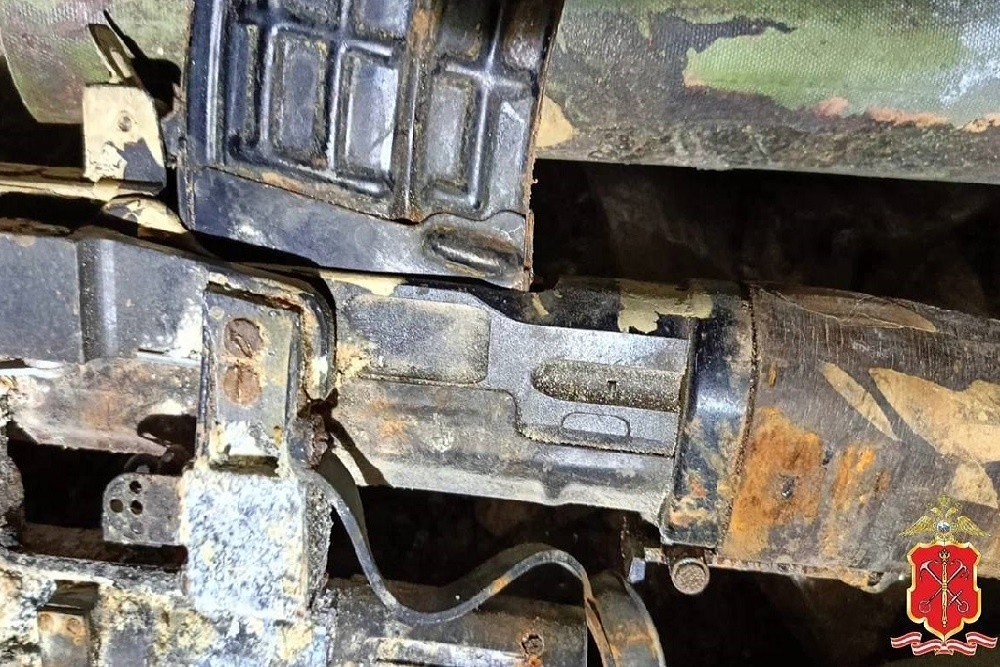    Одна из единиц оружия, обнаруженная в подвале гостиницы в Петербурге / Пресс-служба ГУ МВД России по Санкт-Петербургу и Ленобласти