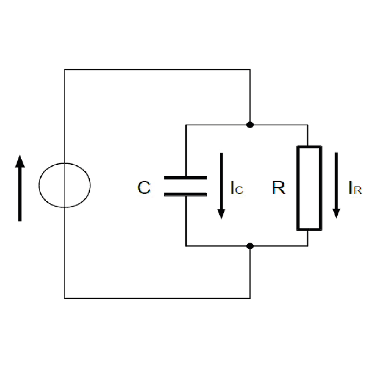 Рисунок 1 – Токи протекающие через изоляцию при приложении переменного напряжения
