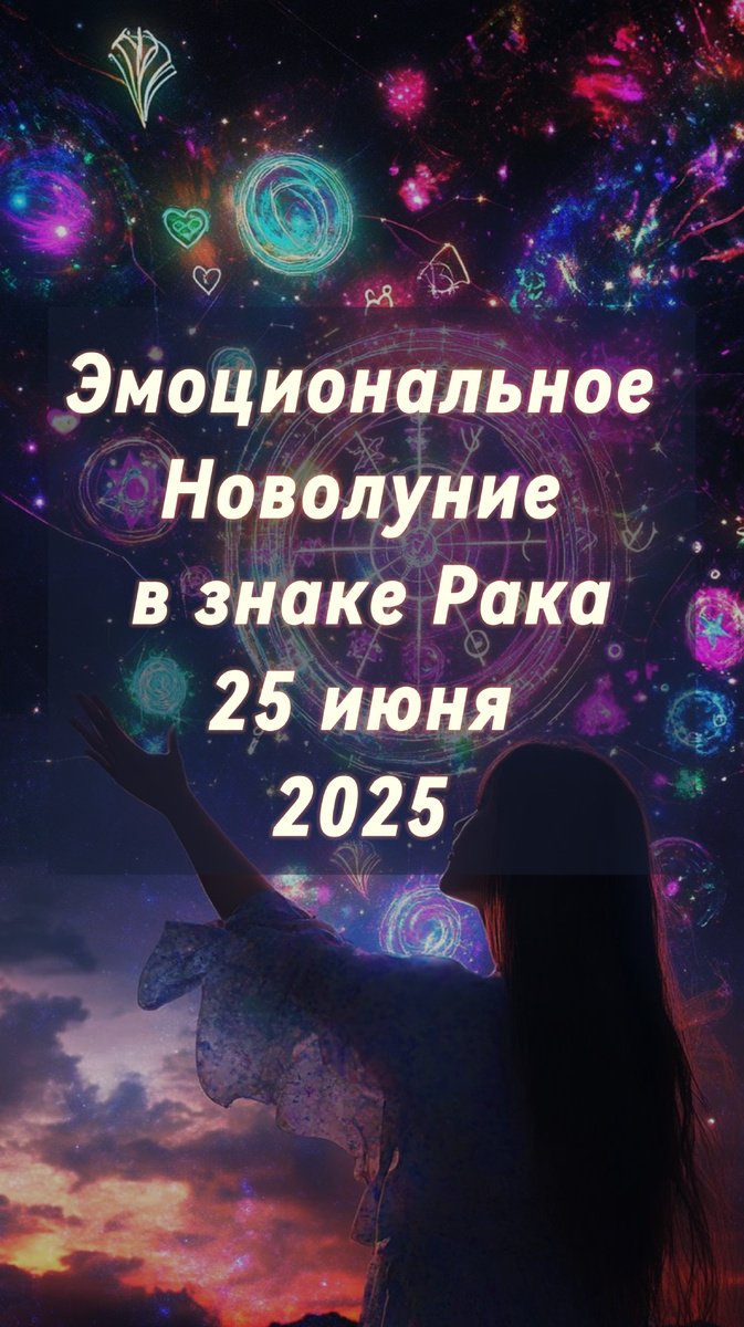 Новолуние в знаке Рака 25 июня 2025 г