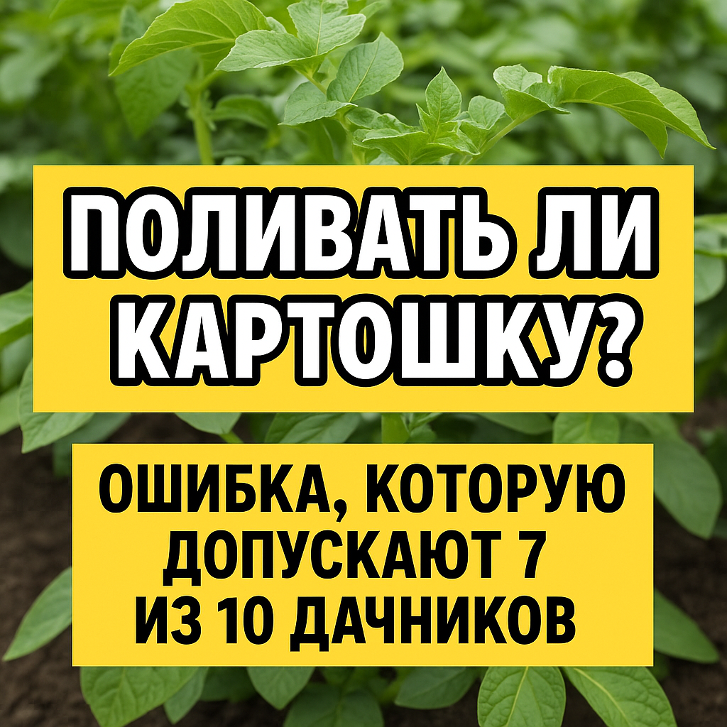 Поливайте картошку правильно!