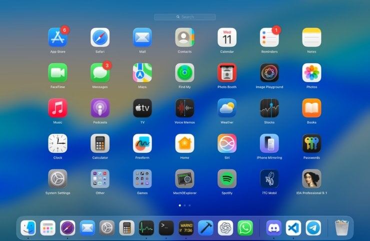    Launchpad в macOS Tahoe. Изображение: reddit.com