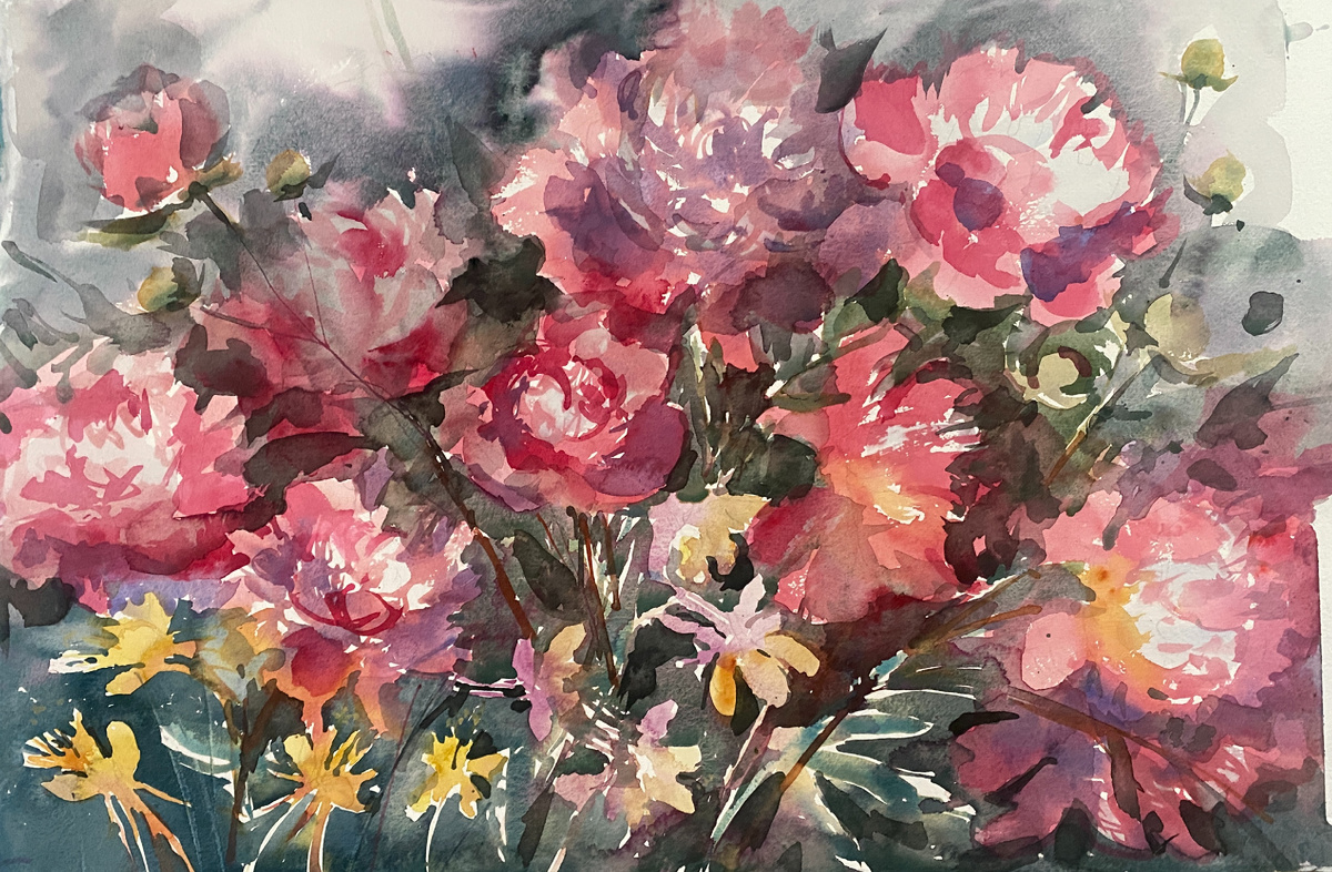 Две картинки, написанные с разницей в 30 минут в один день.