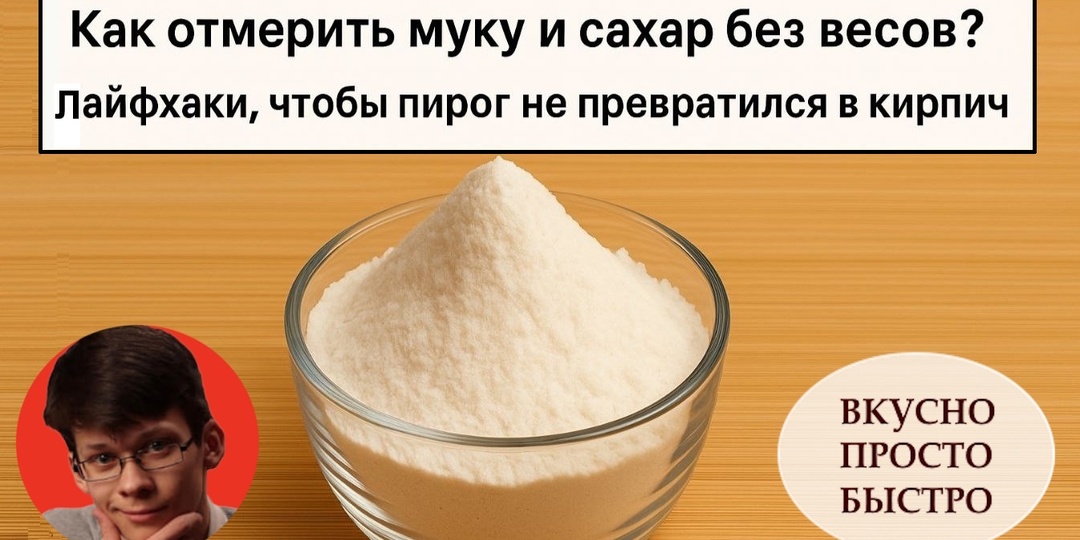 Как отмерить муку и сахар без весов? Лайфхаки, чтобы пирог не превратился в кирпич