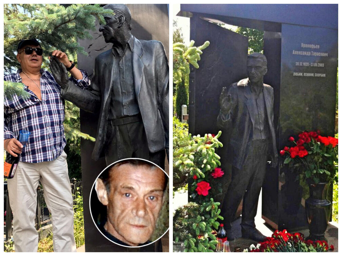 Будучи на Хованском кладбище, Садальский не проходит мимо могилы своего легендарного кинопрототипа. Фото с интернет-сайта WWW.TOPNEWS.RU.