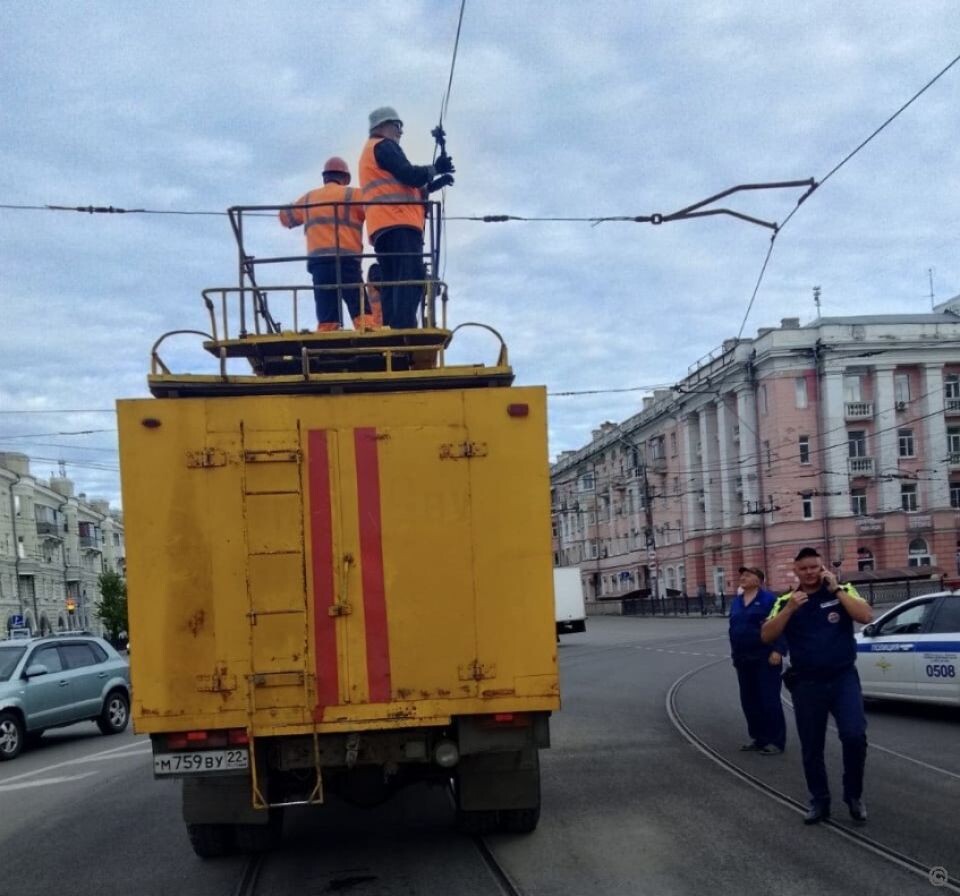    Дорожная обстановка на площади Октября. Источник: Администрация Барнаула