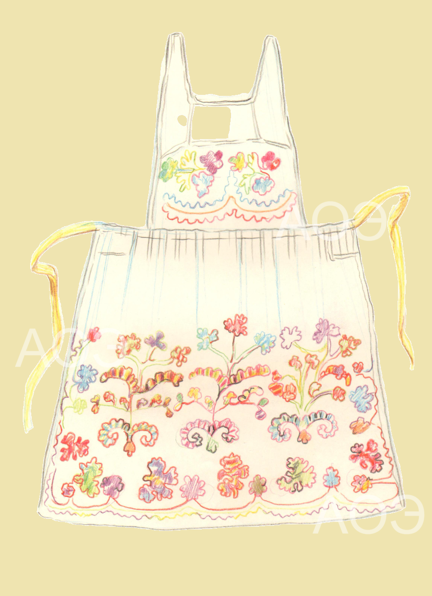 д. Карамасары Апастовский район ТАССР                                                                                    Экспедиция 1975 г., рук. Мухамедова Р.Г., худ. Мазанов А.А.