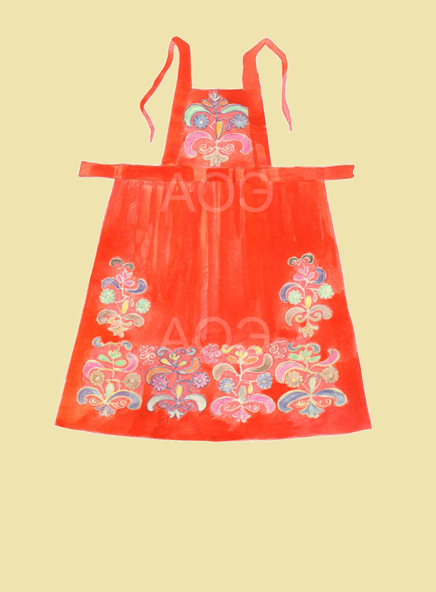 д. Сатышево Сабинский район ТАССР                                                                                                     Экспедиция 1973г. рук. Суслова С.В., худ. Мазанов А.А.