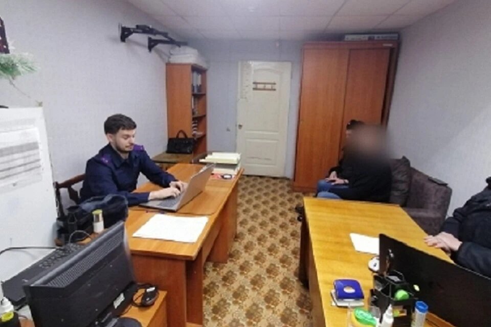 Убийца на допросе. Фото: соцсети