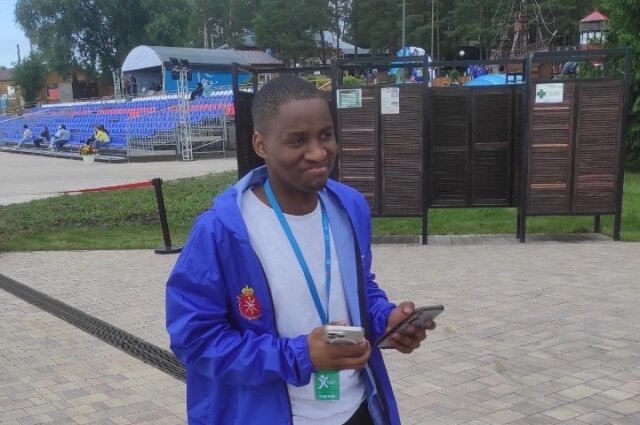    Участник тульского форума из Ботсваны Фото: АиФ в Туле/ Алексей Мурат