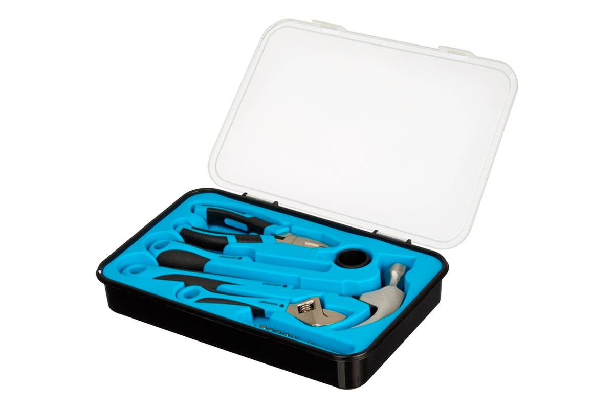 Инструменты сделаны из прочной углеродистой стали, поэтому набор прослужит вам не один год