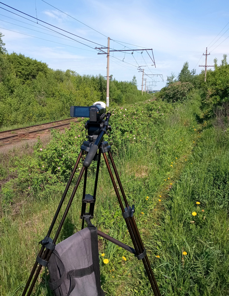 Процесс съемки на видеокамеру Panasonic HC-V770