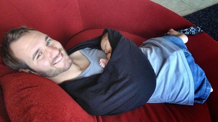 Вуйчич со своим долгожданным ребенком