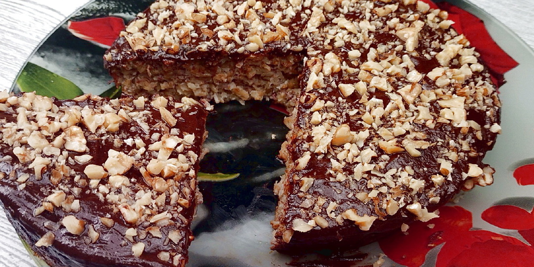 Никакой МУКИ и САХАРА!Возьмите овсянку, яйца и бананы и сделайте прекрасный диетический десерт/Простой шоколадно-овсяный пирог