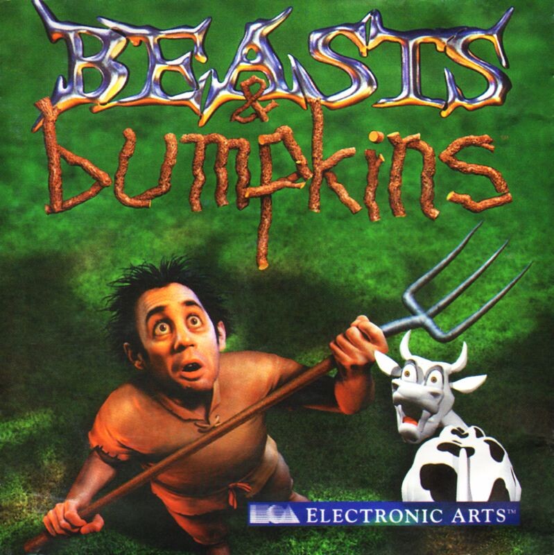 Обложка компьютерной игры Beasts & Bumpkins, официальная, зарубежная версия