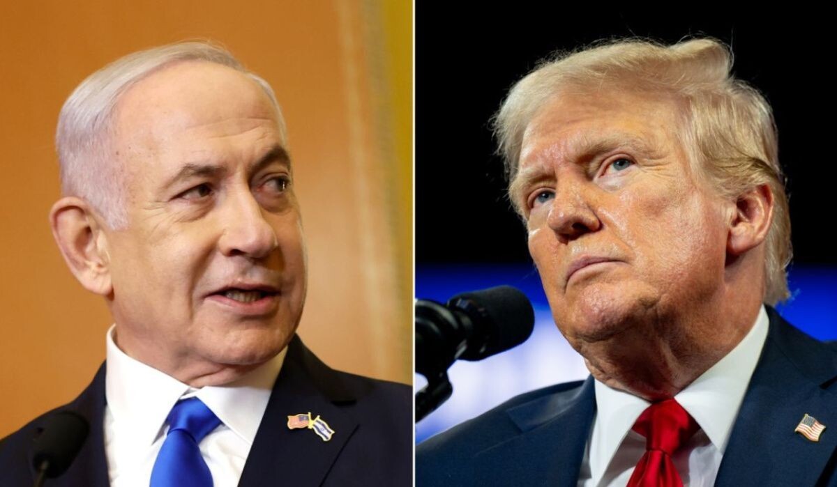     Дональд Трамп и Биньямином Нетаньяху. Источник: edition.cnn.com Автор фото: Getty Images