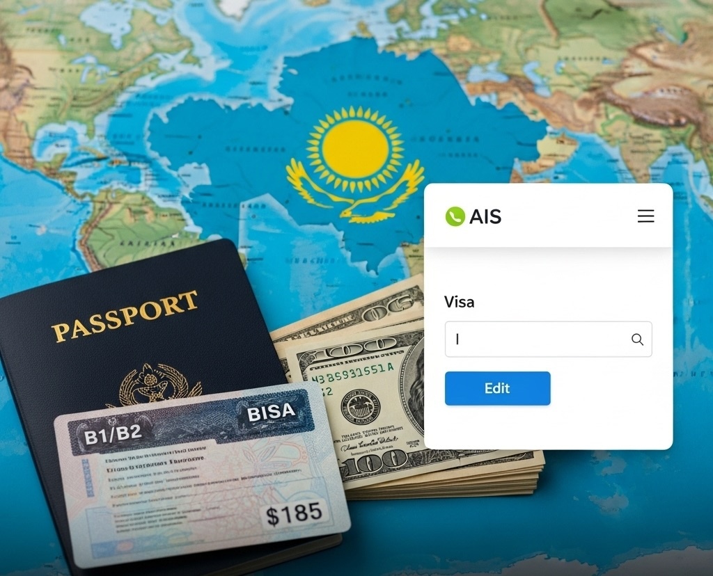 Лайфхак: Как оплатить консульский сбор в Казахстане и других странах AIS системы (https://ais.usvisa-info.com/en-us/countries_list/niv), если нет открытых мес