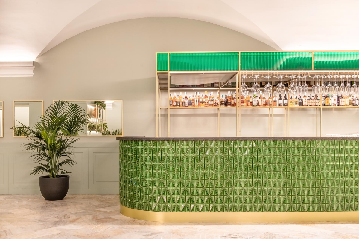 Керамическая плитка Etruria Design Concetto Spaziale Esagono Emerald Green (Craquele) 1° Scelta