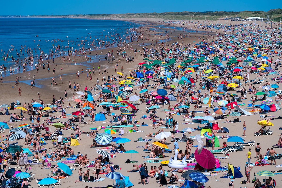На пляже в Scheveningen. Фото : Jean - Paul Opperman