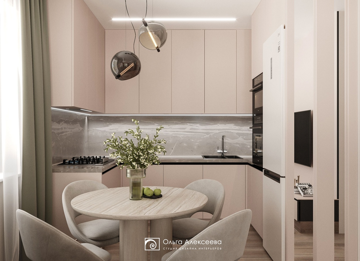 Дизайн маленькой кухни