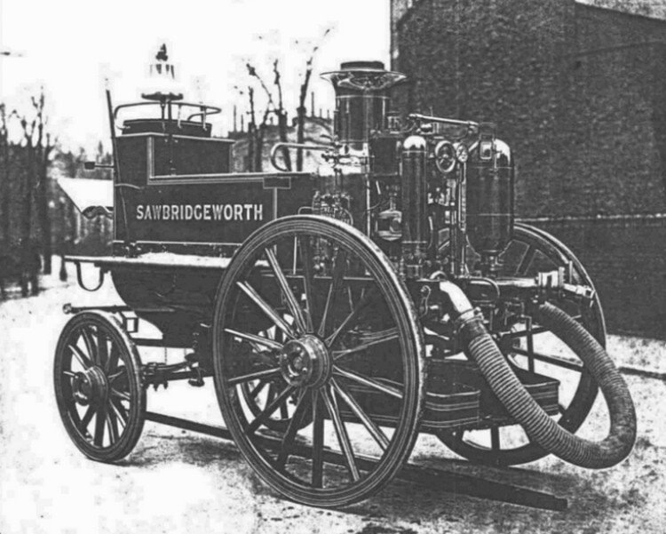 Паровой пожарный экипаж. Фото: https://vk.cc/cN7lrk
