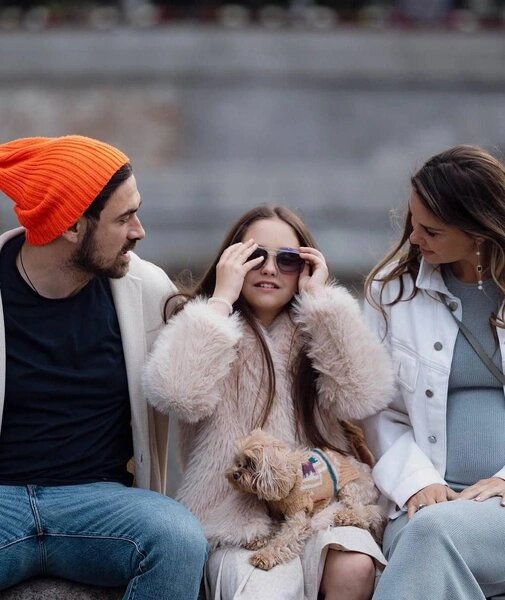 Петр Дранга, Агата Муцениеце и ее дочь Мия