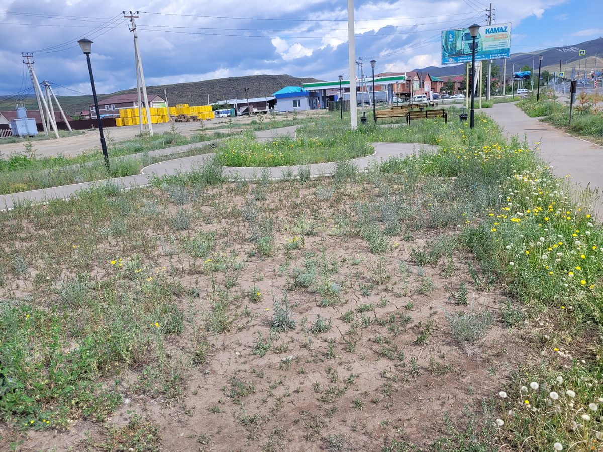 Сверик расположен прямо у дороги и не очень приятно дышать выхлопными газами
