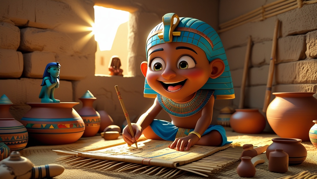 Представь себе: тебе 8 лет, ты живёшь 3000 лет назад, вокруг песок, пирамиды и фараоны. Это — Древний Египет . А как же жили дети в то время?