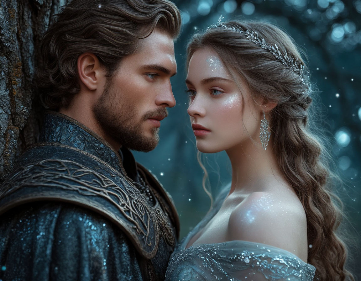 Элара и Орион сгенерировано в НС Шедеврум