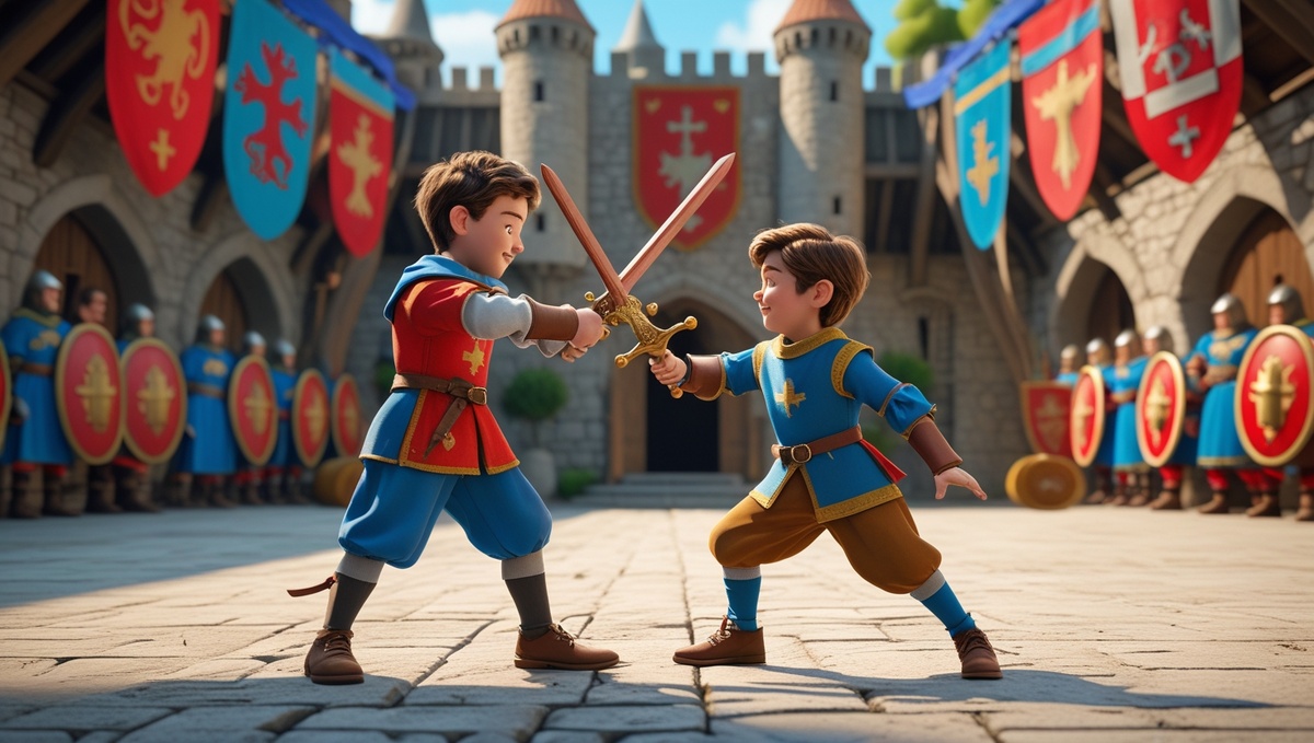 Рыцари — это настоящие герои средневековья. Они защищали королей, сражались с драконами и всегда помогали слабым. Но стать рыцарем было не просто!