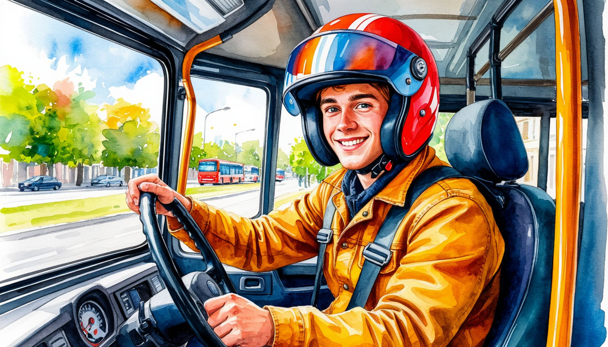 Подъезжает к первой остановке — всё как положено.