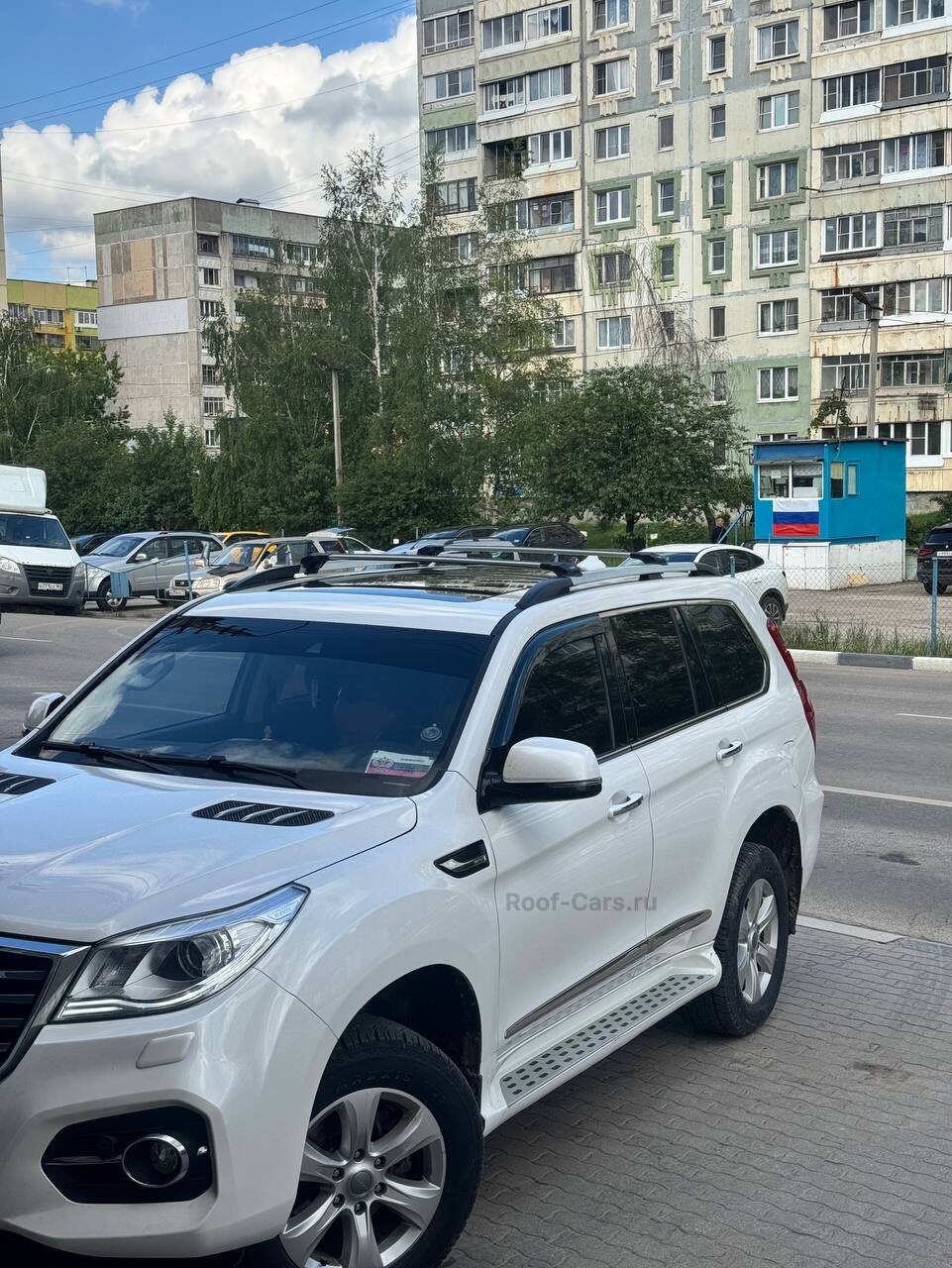 Установка багажника на рейлинги для Haval H9 в Туле