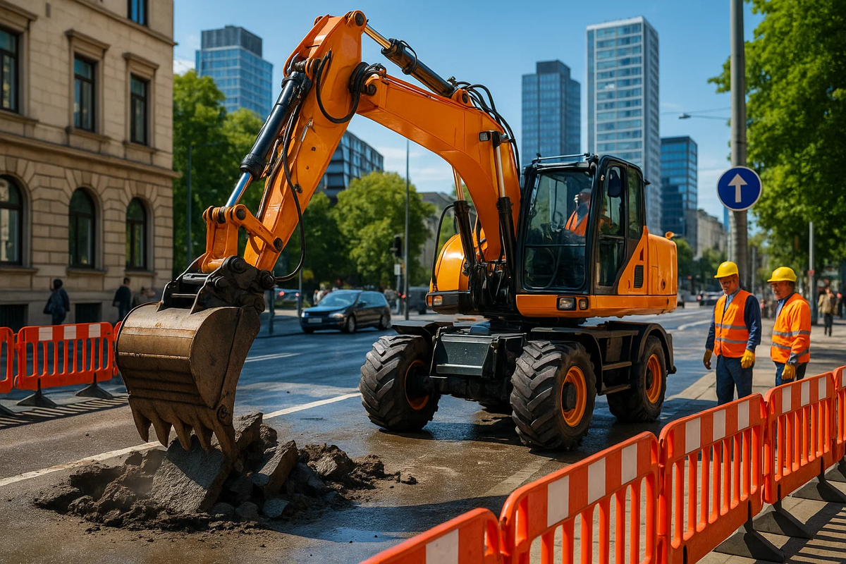 Колесные экскаваторы