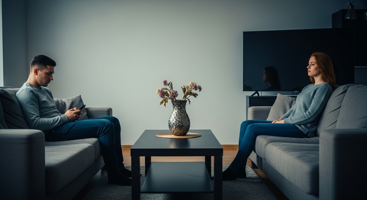 Молчание вдвоем — самый оглушительный шум. Это тишина, в которой тонет любовь.