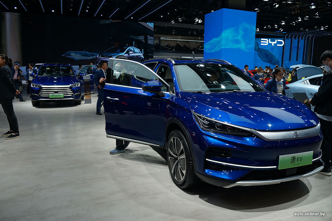 Продажа BYD в Китае