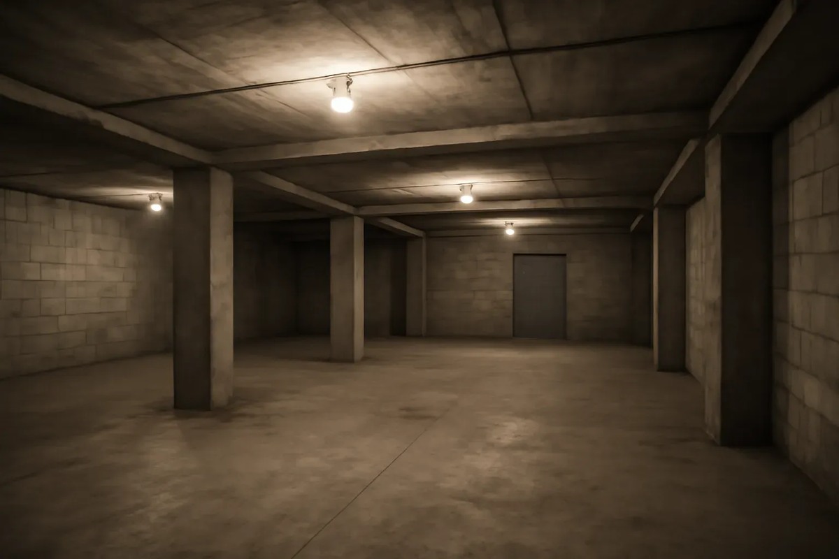 В таком помещении, с бетонными неутепленными полами потолочные обогреватели будут неэффективны.