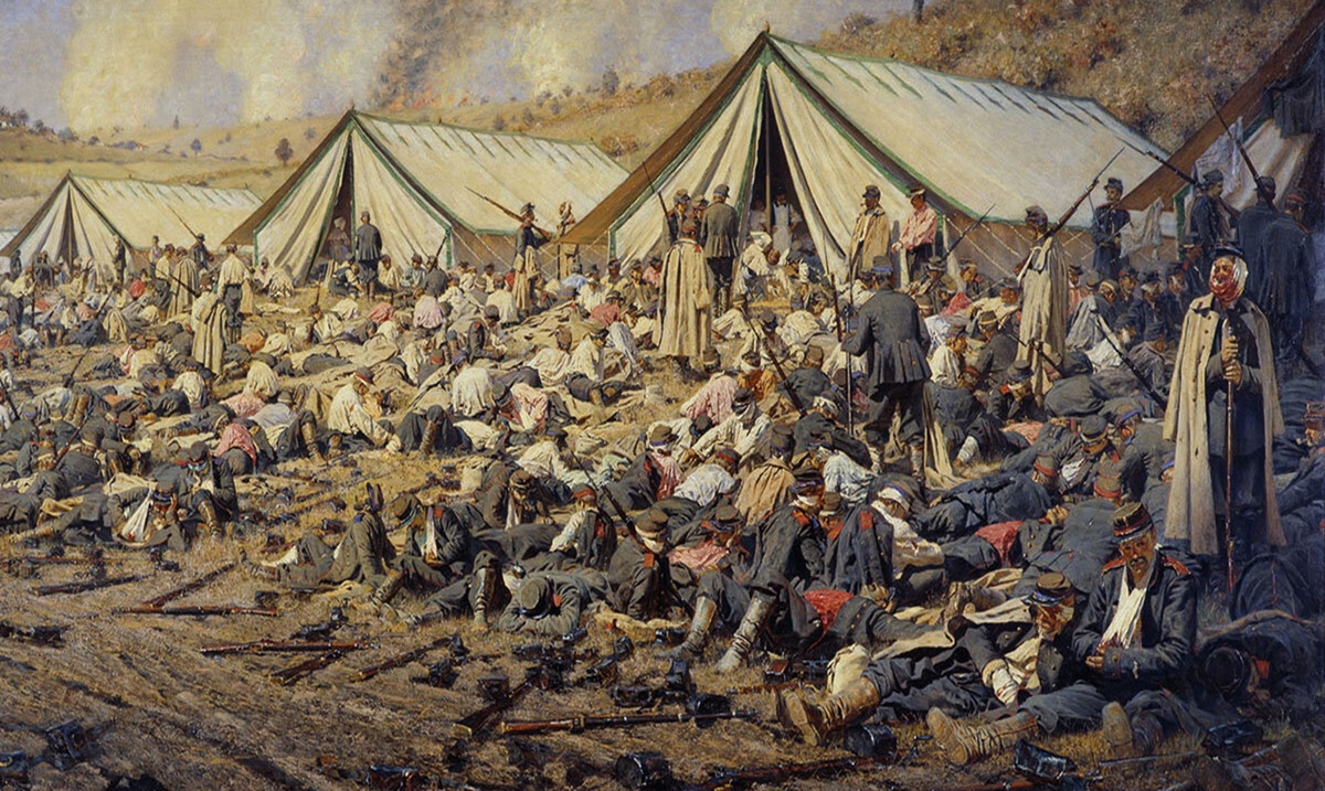 Верещагин «После атаки. Перевязочный пункт под Плевной» Фото из открытого доступа