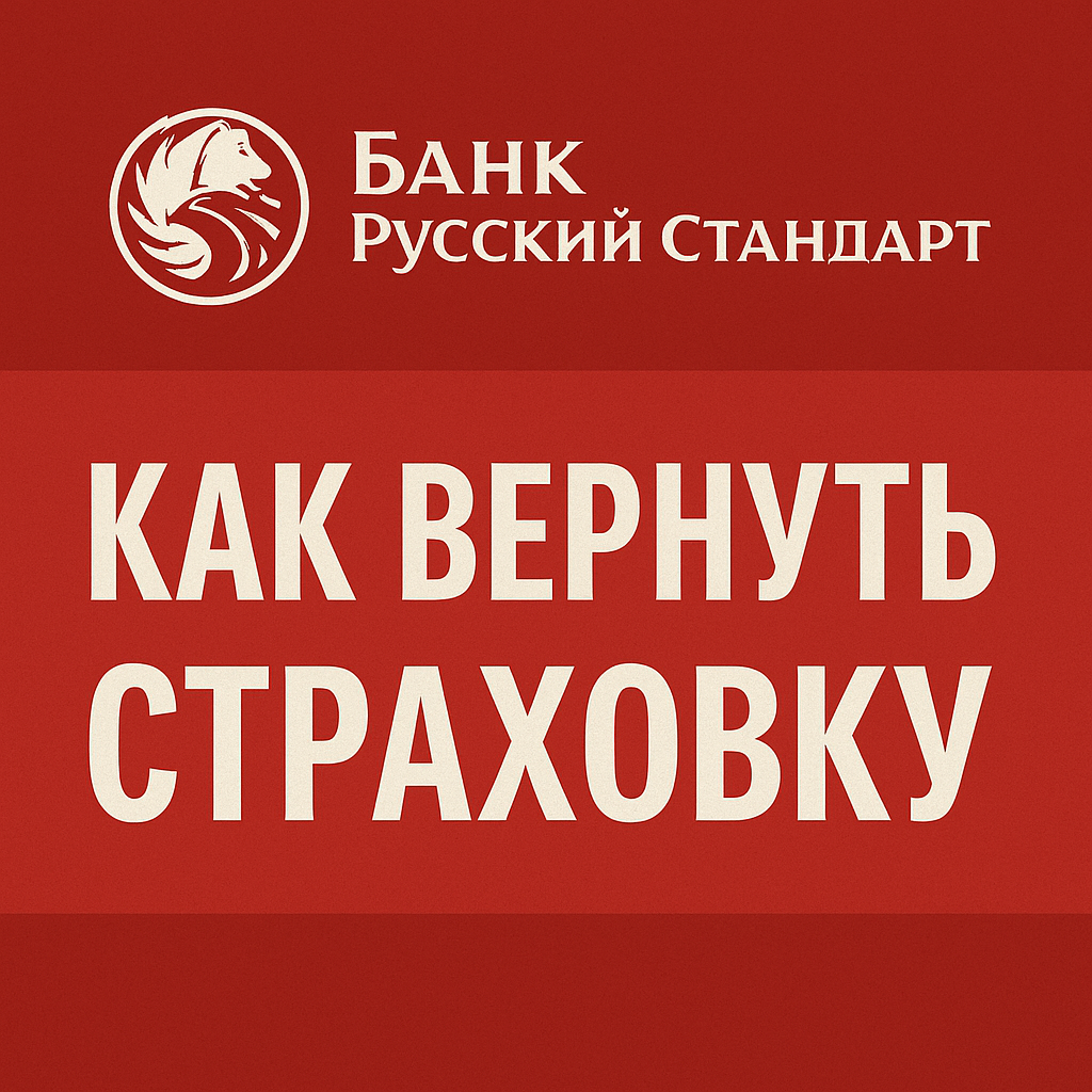 Возврат страховки с АО Банк Русский Стандарт