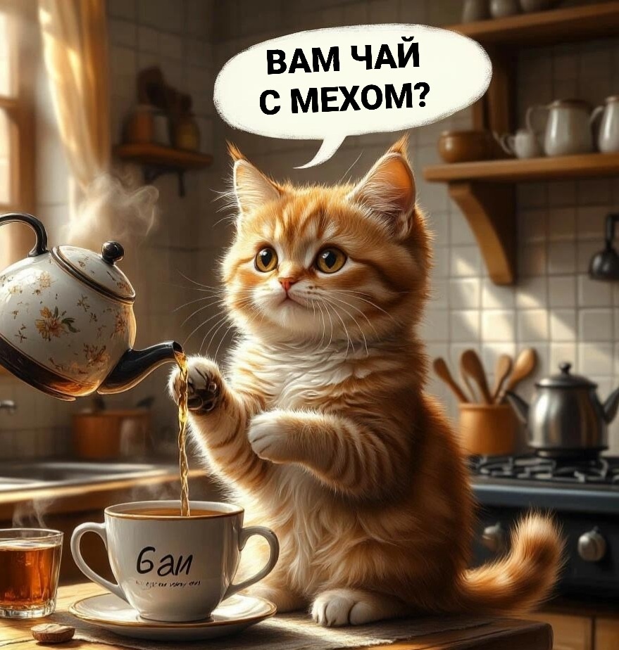 Вам чай с мехом?
