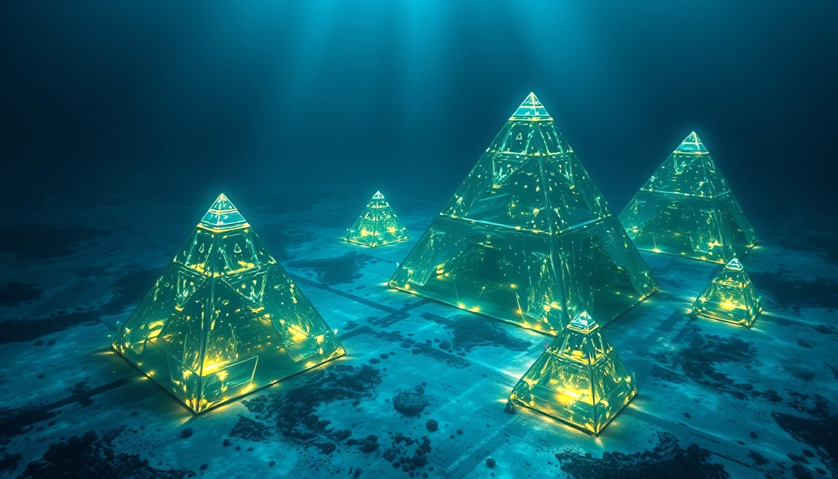 На дне Атлантического океана видели пирамиды?