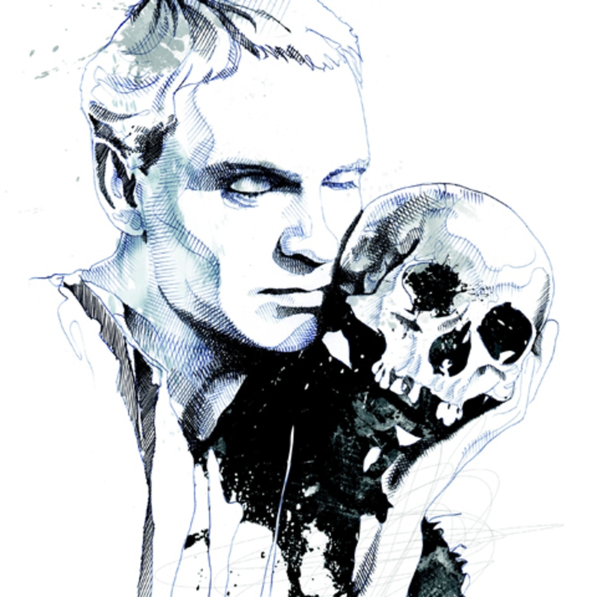 Гамлет, принц Датский. Картинка из интернета. Для создания атмосферы шекспировского текста.