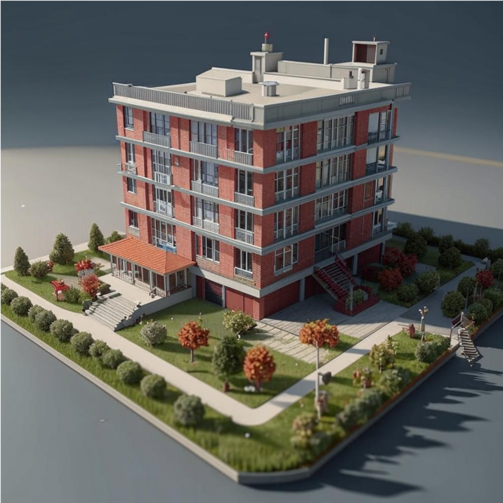 3D-моделирование участка и здания