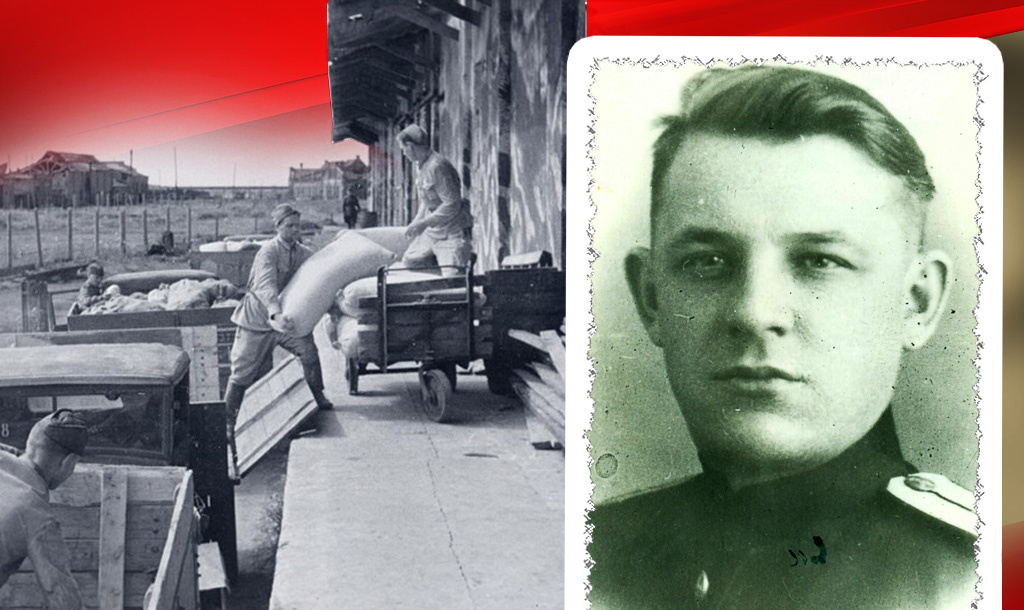 Загрузка машины продуктами для отправки на фронт / Старший оперуполномоченный ОБХСС капитан милиции Фёдор Невзоров